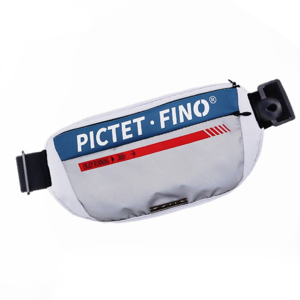 Sports Running Belt with Pocket for Phone and Accessories - Blue / Grey