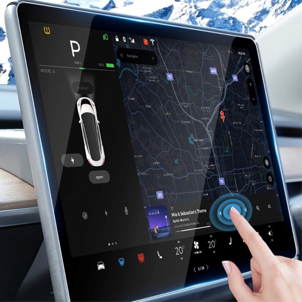 Tesla Model 3 / Y Glass Screen Protector - Transparent