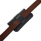 Universal Faux Leather Belt Case for Mobile (Max. Mobile: 150 x 75mm) - Black