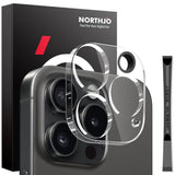 NORTHJO iPhone 15 Pro / 15 Pro Max Tempered Camera Lens Glass - Transparent