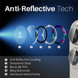 NORTHJO iPhone 16 / 16 Plus Camera Lens Protector - Decorative Stones - Multi