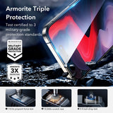 iPhone 16 Pro ESR Armorite Screen Protector w. Mounting Frame - Transparent