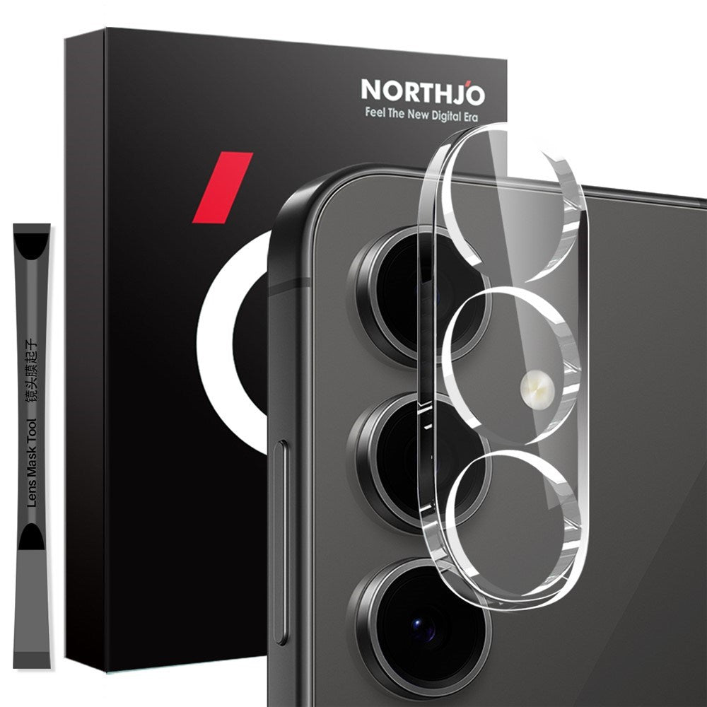 NORTHJO Samsung Galaxy S25 Tempered Camera Lens Glass - Transparent
