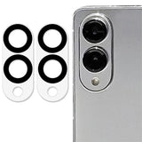 Samsung Galaxy S25 Edge Protective Glass For Camera Lens - 2 Pcs. - Transparent / Black