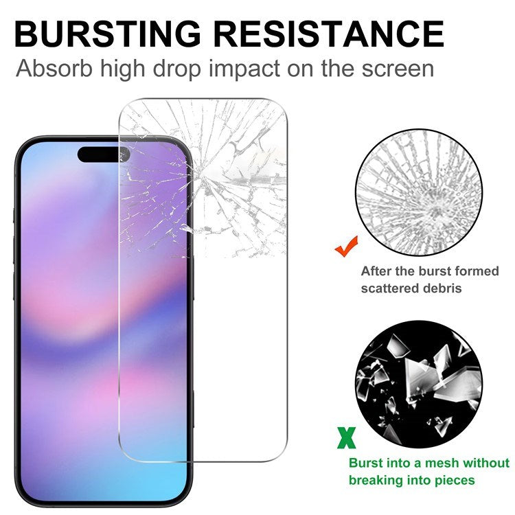 iPhone 17 Pro 2-in-1 Protection Set with Tempered Glass Screen Protector & Camera Lens Protection Film - Transparent