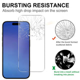 iPhone Air 2-in-1 Protection Set with Tempered Glass Screen Protector & 2 pcs Camera Lens Protection Film - Transparent