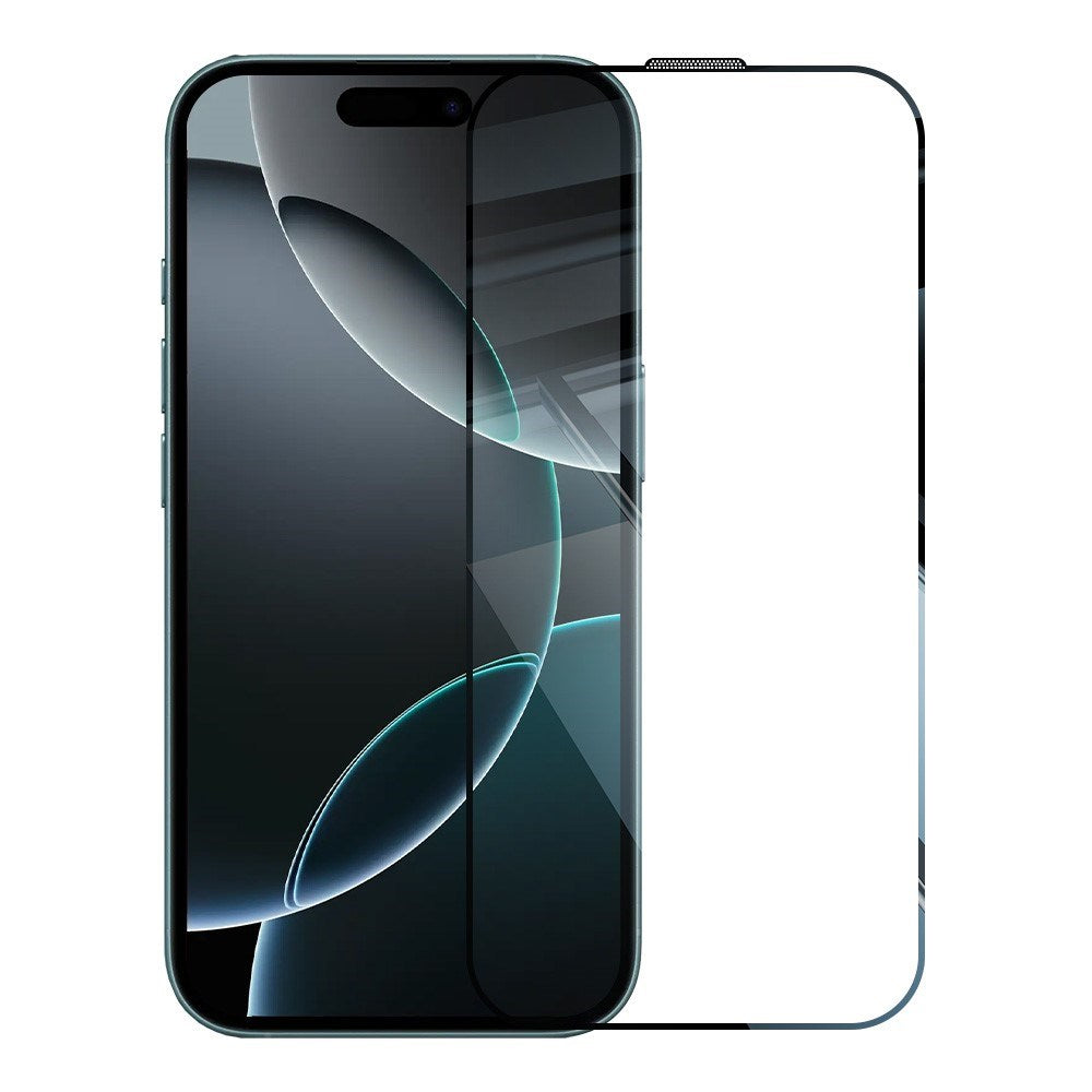 iPhone 16 Pro Max RURIHAI 2-in-1 Protection Set with Flexible Plastic Case & Screen Protector Glass - Transparent