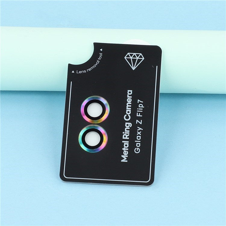 Samsung Galaxy Z Flip7 Camera Lens Protection Set - Tempered Glass - Multicolour