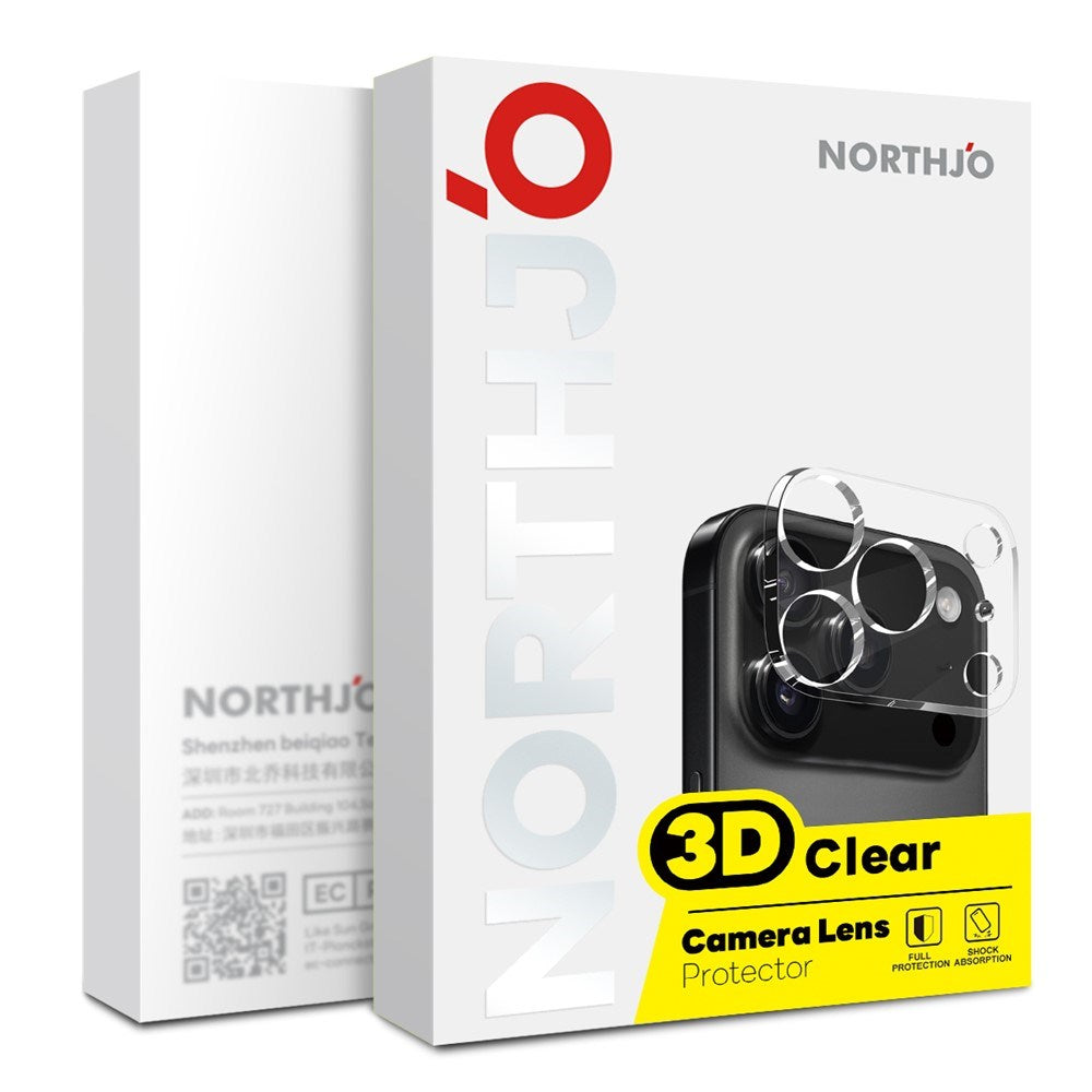 NORTHJO iPhone Air Tempered Camera Lens Glass - Transparent