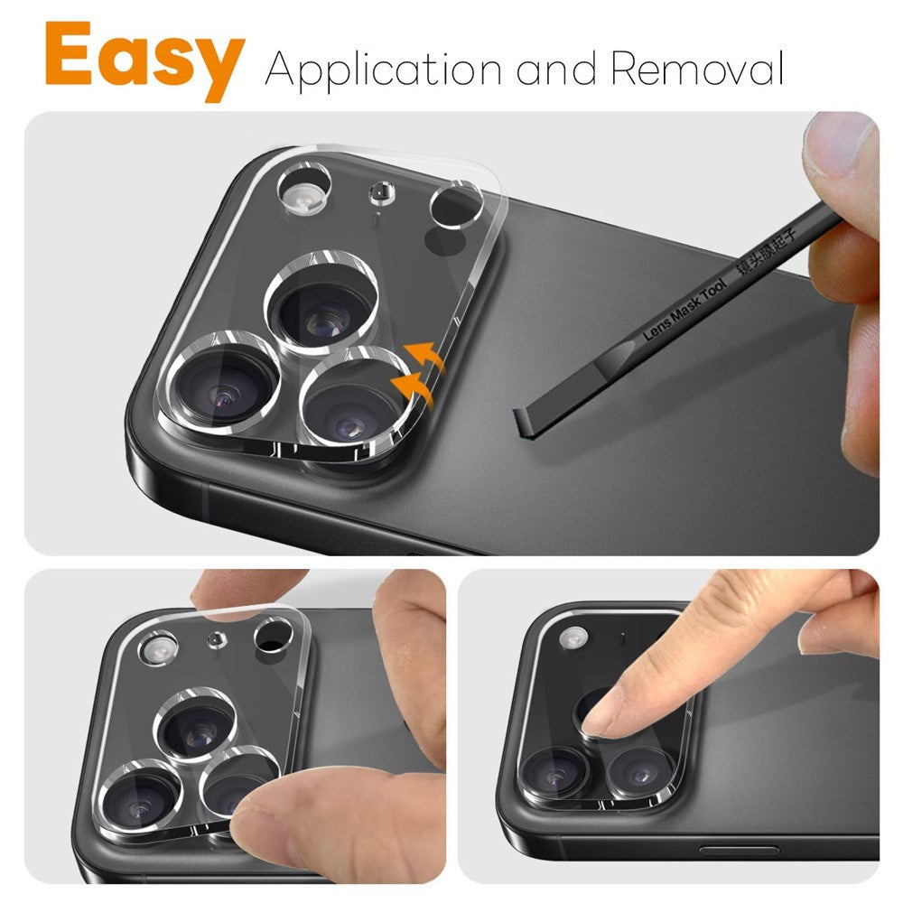 NORTHJO iPhone 17 Pro Tempered Camera Lens Glass - Transparent