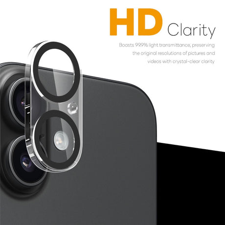 NORTHJO iPhone 17 Tempered Camera Lens Glass - Transparent / Black