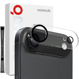 NORTHJO iPhone Air Tempered Camera Lens Glass - Transparent / Black