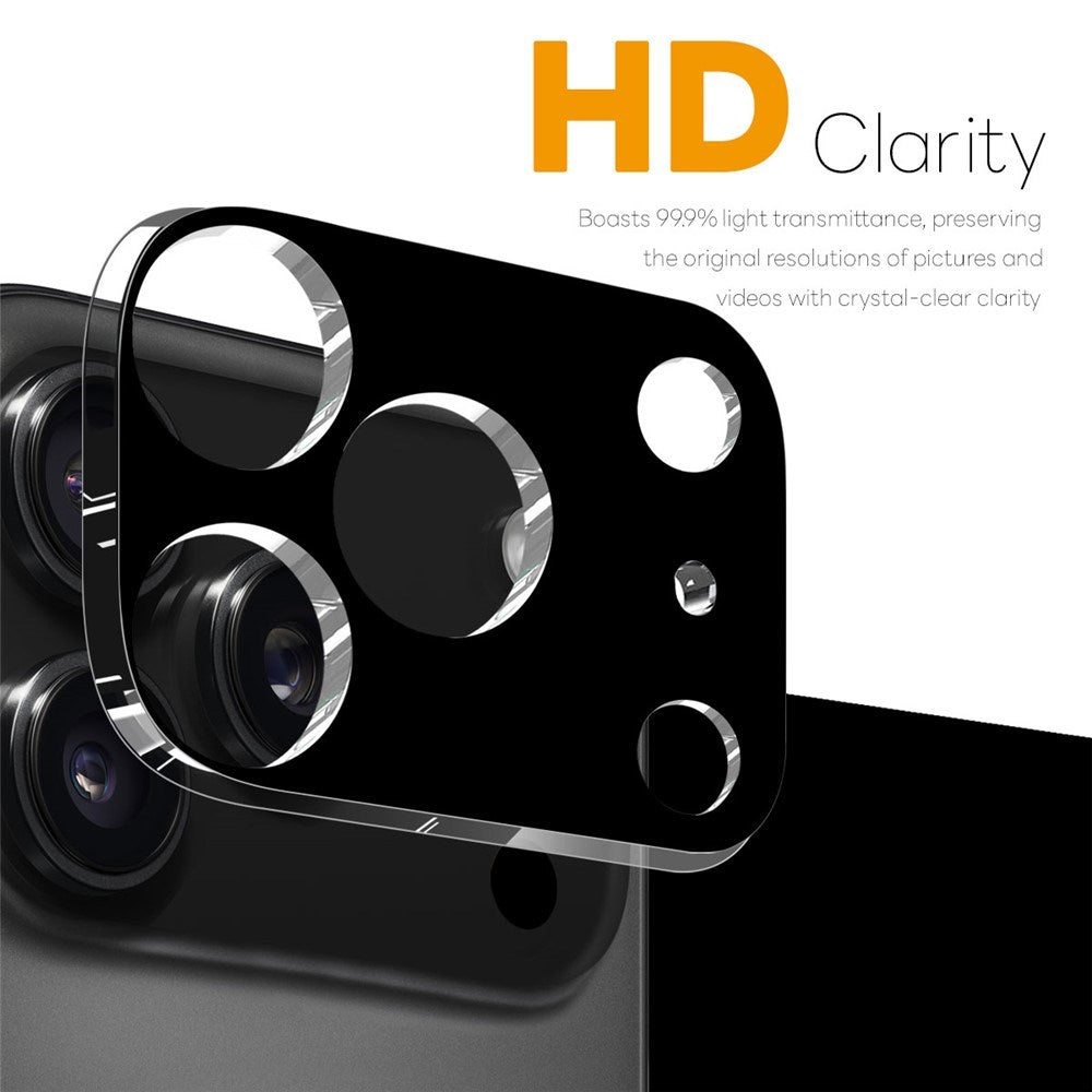 NORTHJO iPhone 17 Pro Max Tempered Camera Lens Glass - Black - 2 Pcs.