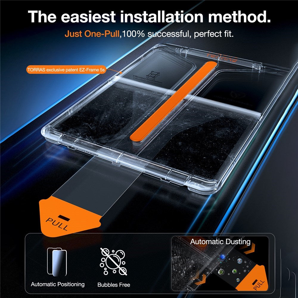 TORRAS iPad Air 13" (2025 / 2024) Install Master Tempered Glass Screen Protector - Transparent