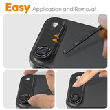 NORTHJO iPhone Air Camera Lens Protector - Matte Metal & Glass - Black