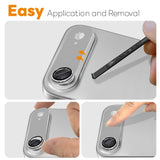 NORTHJO iPhone Air Camera Lens Protector - Matte Metal & Glass - Grey