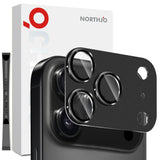NORTHJO iPhone 17 Pro Camera Lens Protector - Matte Metal & Glass - Black