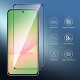 Samsung Galaxy A27 Tempered Glass Screen Protector - Transparent / Black Edge