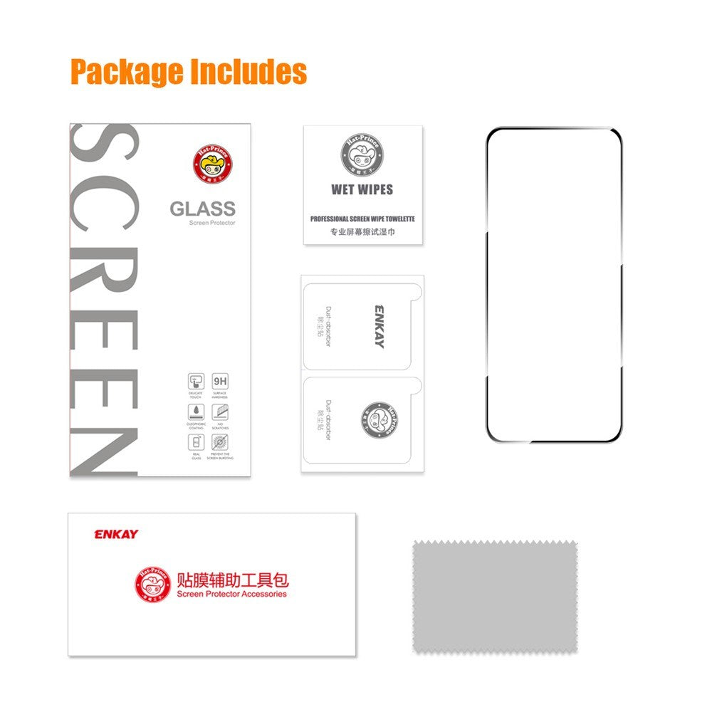 Samsung Galaxy A27 Tempered Glass Screen Protector - Transparent / Black Edge