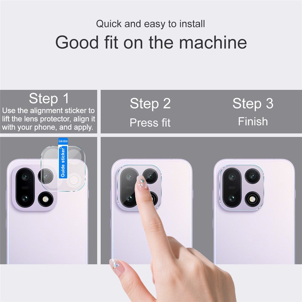 OnePlus 15 Tempered Camera Lens Protector - Transparent