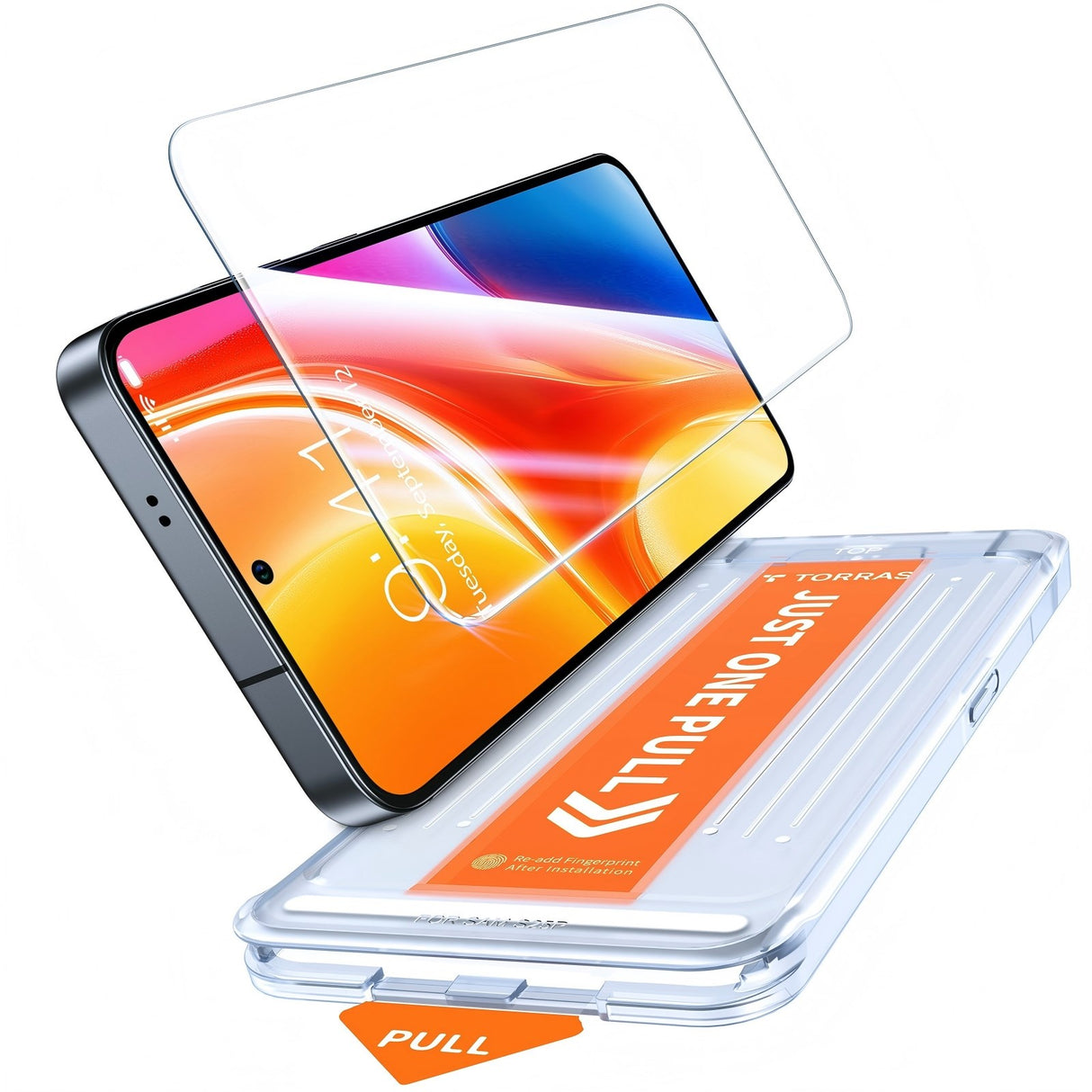 Samsung Galaxy S26+ (Plus) TORRAS Glassgo Tempered Screen Protector Glass with Installation Frame – Transparent