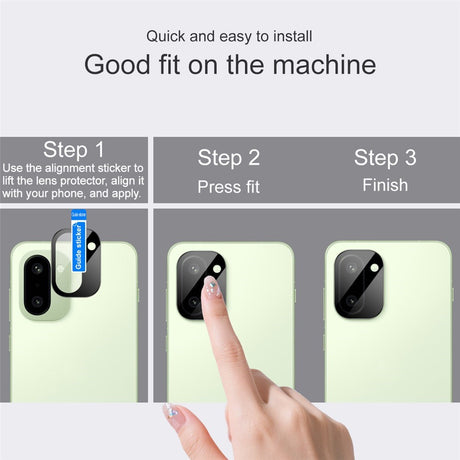 OnePlus 15R IMAK Tempered Camera Lens Protection Glass - Black