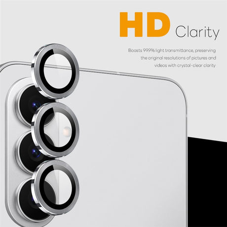Samsung Galaxy S26 NORTHJO Camera Lens Protection - Metal & Glass - Silver