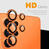 Samsung Galaxy S26 Ultra NORTHJO Camera Lens Protection - Metal & Glass - Orange