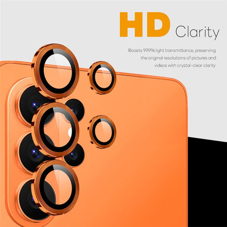 Samsung Galaxy S26 Ultra NORTHJO Camera Lens Protection - Metal & Glass - Orange