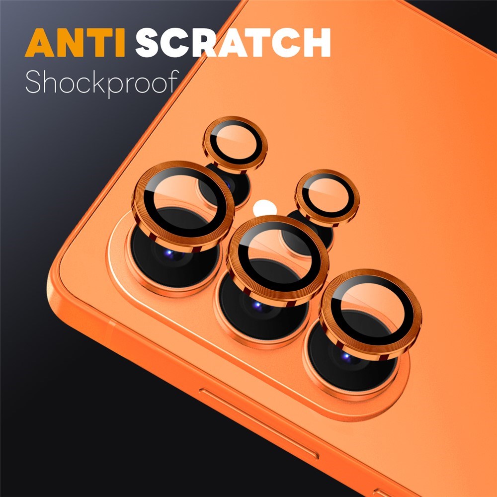 Samsung Galaxy S26 Ultra NORTHJO Camera Lens Protection - Metal & Glass - Orange