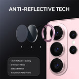 Samsung Galaxy S26 Ultra NORTHJO Camera Lens Protection - Metal & Glass - Pink