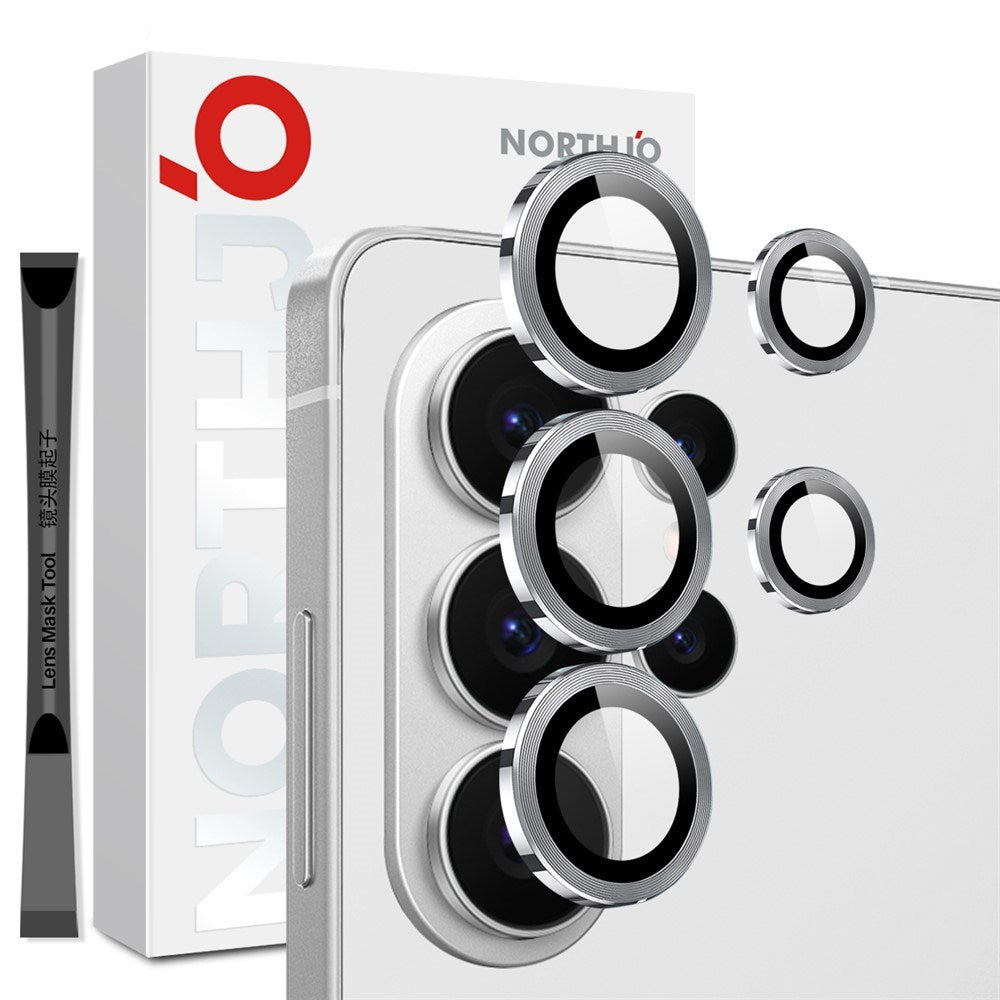Samsung Galaxy S26 Ultra NORTHJO Camera Lens Protection - Metal & Glass - Silver