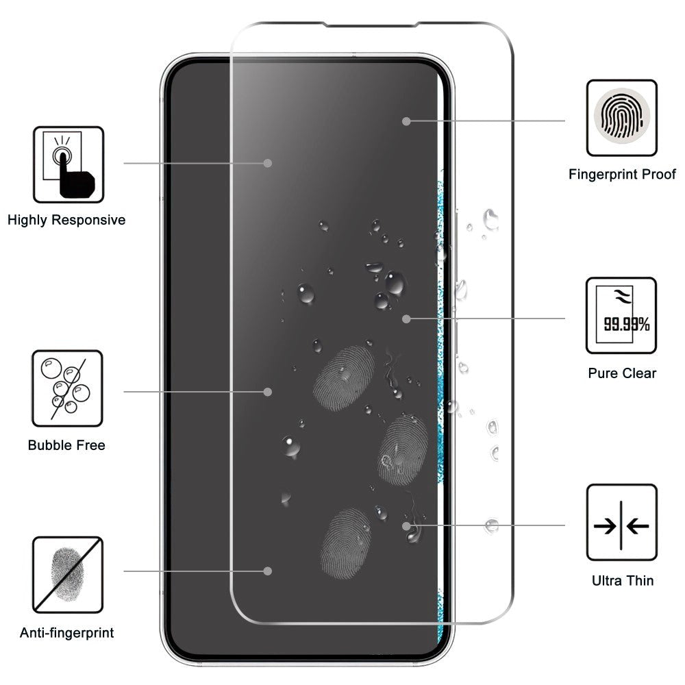 Samsung Galaxy A54 (5G) Case Friendly Screen Protection - Transparent With Black Edge