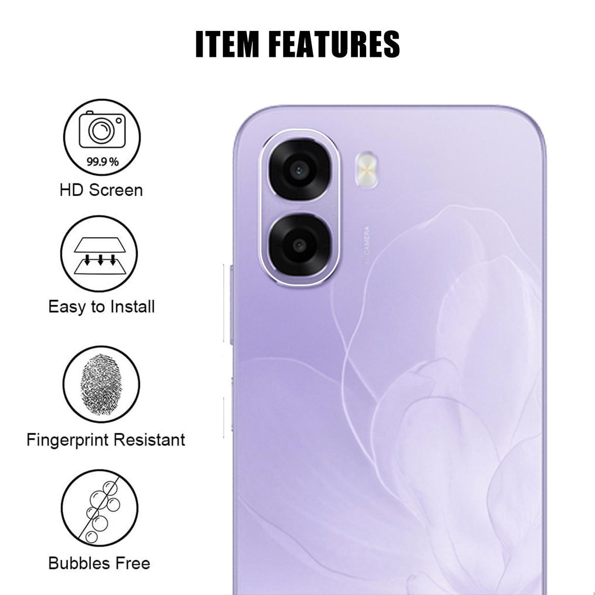 OPPO A6x Camera Lens Protective Glass - Transparent