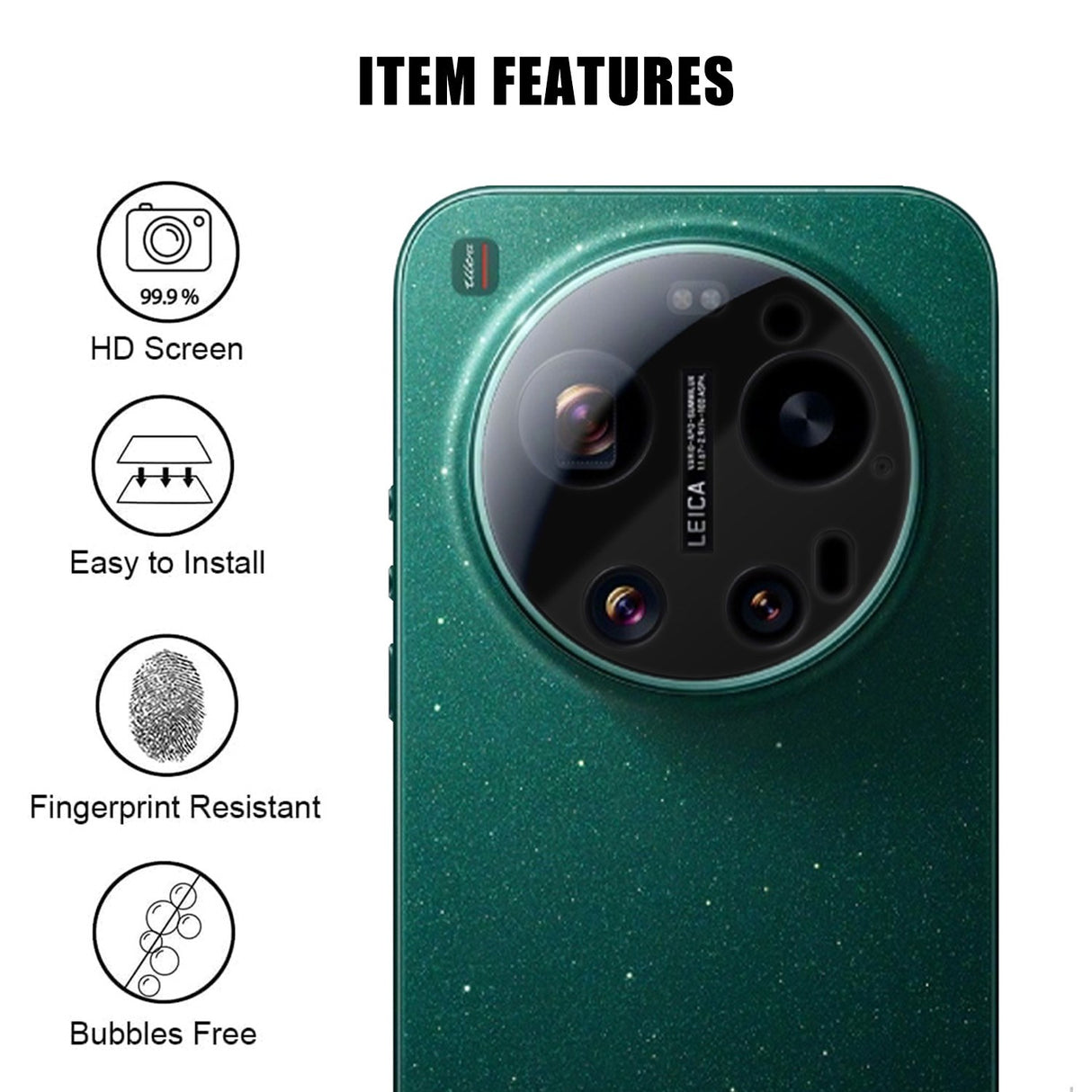 Xiaomi 17 Ultra Tempered Camera Lens Protector Glass - Transparent