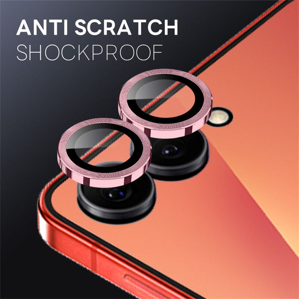 Samsung Galaxy Z Flip8 NORTHJO Camera Lens Protector - Metal & Glass - Pink