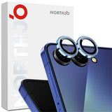 Samsung Galaxy Z Flip8 NORTHJO Camera Lens Protector - Metal & Glass - Blue