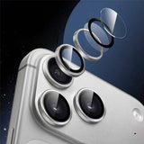 iPhone 18 Pro Camera Lens Protection - Metal & Glass - Silver
