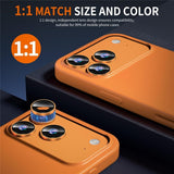 iPhone 18 Pro Max Camera Lens Protection - Metal & Glass - Orange