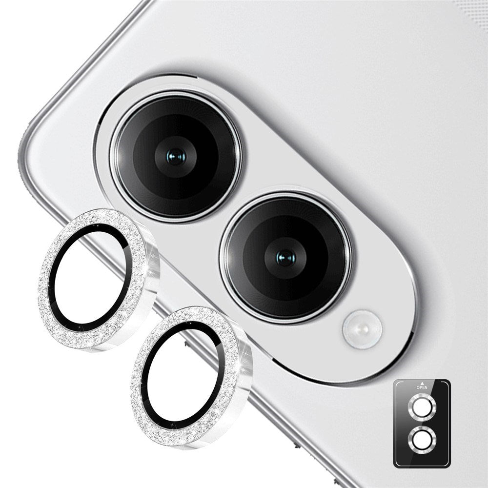 Samsung Galaxy Z Fold8 ENKAY Glitter Camera Lens Protector - Silver