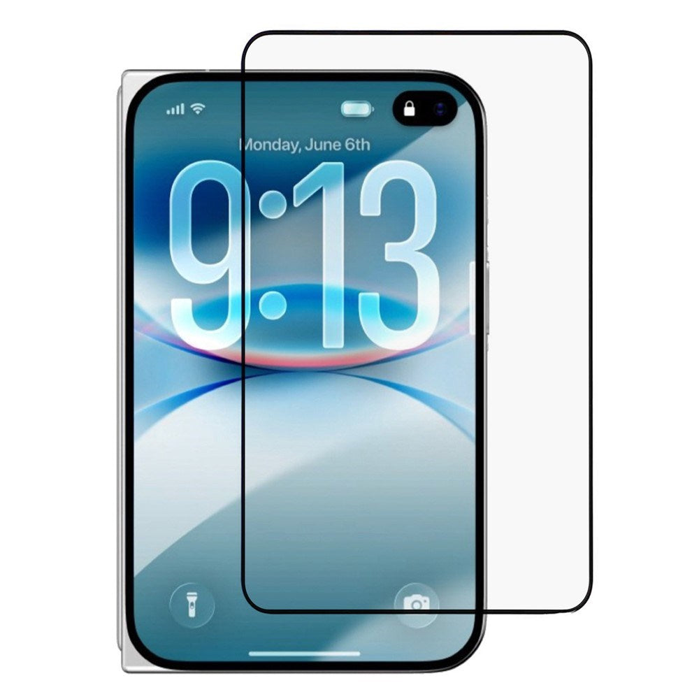 iPhone Fold  Tempered Glass Screen Protector - Transparent / Black Edge