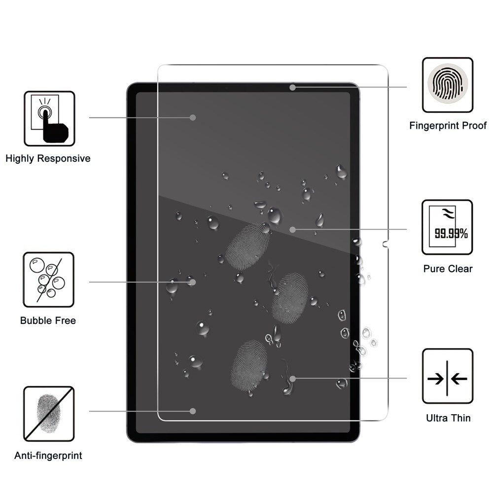 Samsung Galaxy Tab S12+ (Plus) WANLONFENG Tempered 2.5D Glass - Screen Protection - Transparent