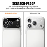 iPhone 18 Pro Max Tempered Camera Lens Protection Glass - Black