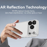 iPhone 18 Pro Tempered Camera Lens Protection Glass - Transparent / Black