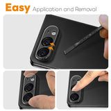 iPhone Fold NORTHJO Tempered Camera Lens Glass - 2 Pcs. - Transparent / Black