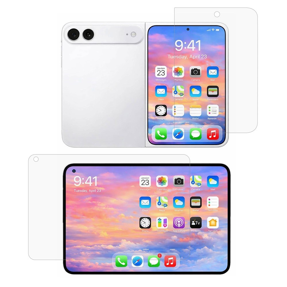 iPhone Fold Matte Screen Protector Film - Transparent