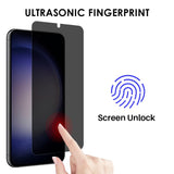NORTHJO Samsung Galaxy S23 / S22 Screen Protector - Tempered Glass 0.3mm - Privacy Function - Transparent