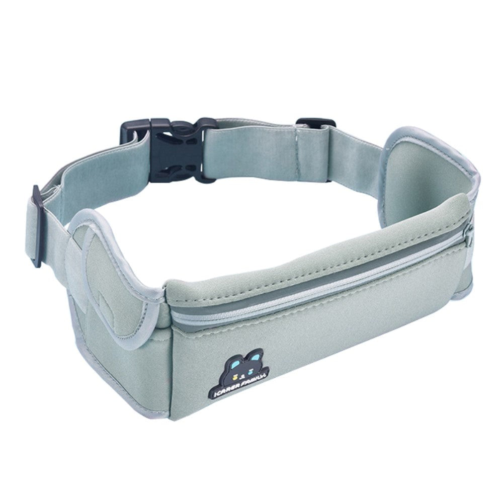 Sports Running Belt (Max. Mobile: 180 x 95 x 25 mm) with Built-in Reflector - Gray