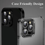 iPhone 15 Pro / 15 Pro Max Camera Lens Protective Glass - Black