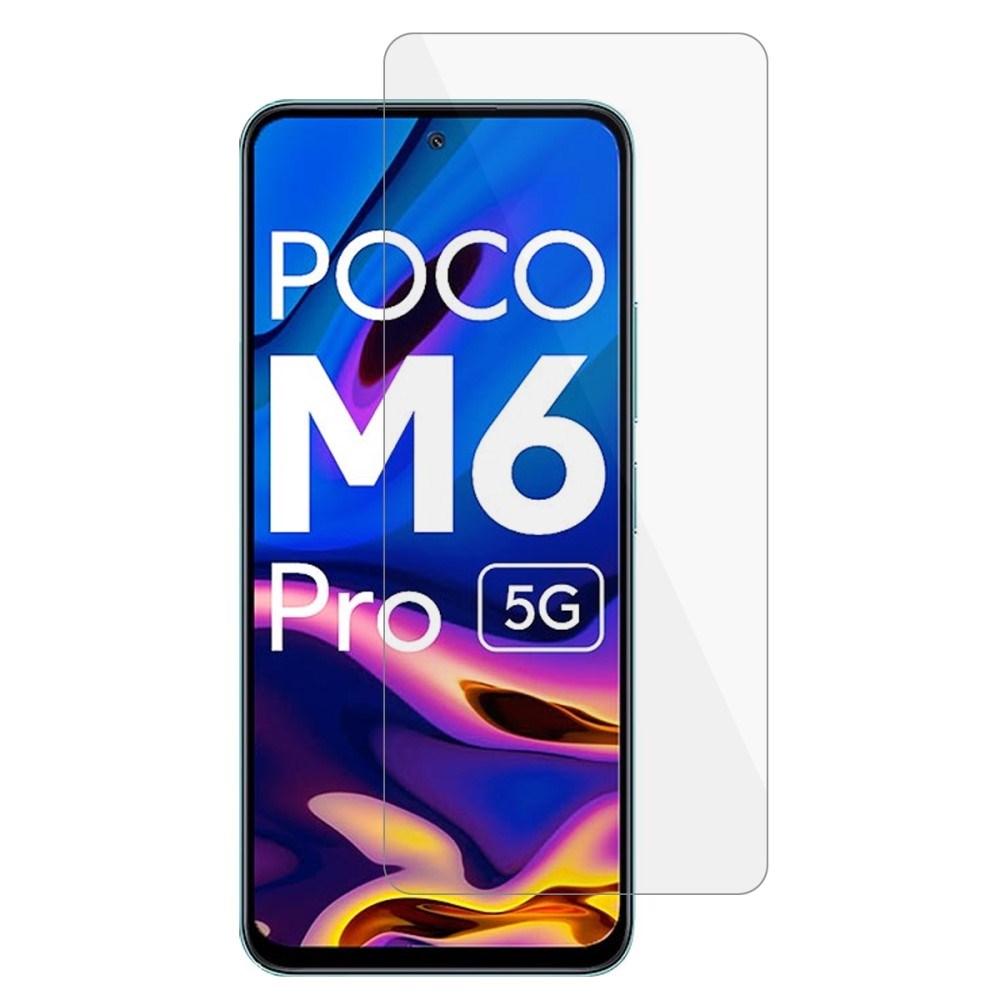 Xiaomi Redmi 12 / 12 (5G) / Poco M6 Pro (5G) Arc Edge Tempered Glass Screen Protector - Case Friendly - Transparent